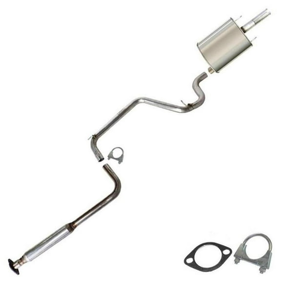 Stainless Steel Exhaust Resonator Pipe and Muffler Fits 1997-2002 Buick Century 3.1L - Direct Fit