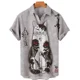 thumbnail image 5 of Camisas hawaianas unisex para hombre, camisetas con estampados 3D de gato samurái japonés vintage, camisetas de manga corta Harajuku para niños, 5 of 5