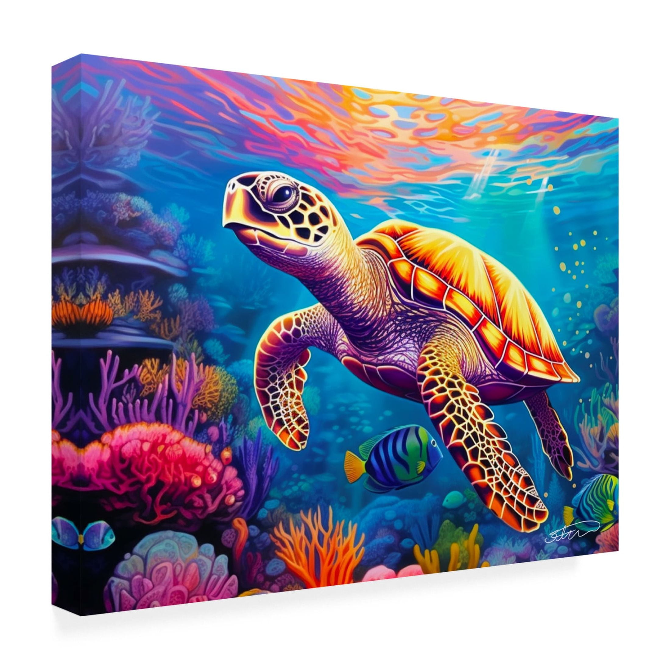 Canvas Wall Art - Stewart 'Caribbean Dream' Wall Art for Living Room, Bedroom, or Office Décor by Trademark Fine Art - 19 x 14 Inches