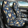 thumbnail image 3 of ZIATUBLE Rooster Butterfly Car Seat Covers Full Set of 2 Anti-Scratch High Bucket Seat Protector Universal Fit Cars Sedan SUV Automotive Interior Accessories Stretch Vehicle Bucket Seat Cover, 3 of 7