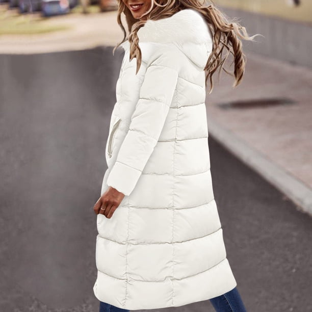Abrigo informal con capucha y manga larga para mujer, chaqueta cálida de manga larga con capucha, chaqueta con cuello, abrigo ajustado de invierno para mujer