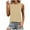 Beige, variant on Eyelet Tank Tops for Women Round Neck Sleeveless Shirts Loose Fit Tunics Tank Plain Basic Camisole Lounge Dressy Cami Beach Holiday Vest