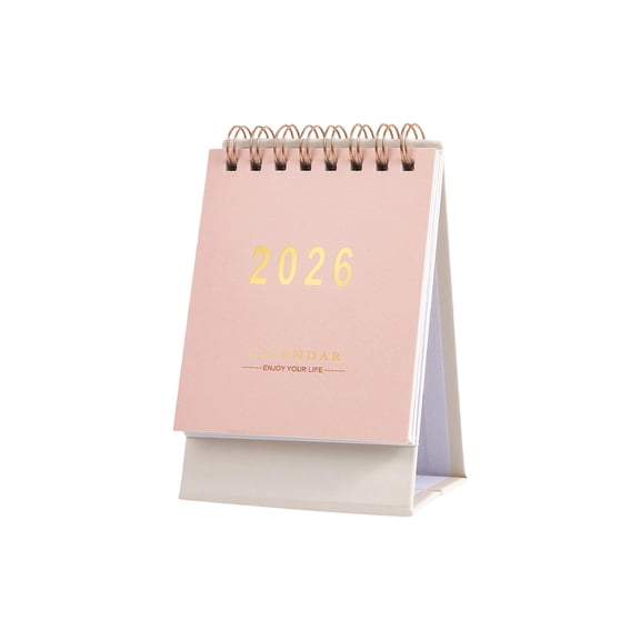 2026 Calendar Enjoy Your Life Minimalist Desktop Calendar With Gold Foil 1 Piece