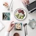 thumbnail image 1 of FMSHPON Mermaid Set of 4 Coaster for Drinks, Absorbent Ceramic Stone Coasters Cup Mat with Cork Base for Home Kitchen Room Coffee Table Bar Decor, 1 of 4