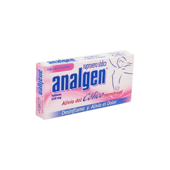 Analgen Cólico 220 mg Caja Con 10 Tabletas Analgen CREMA