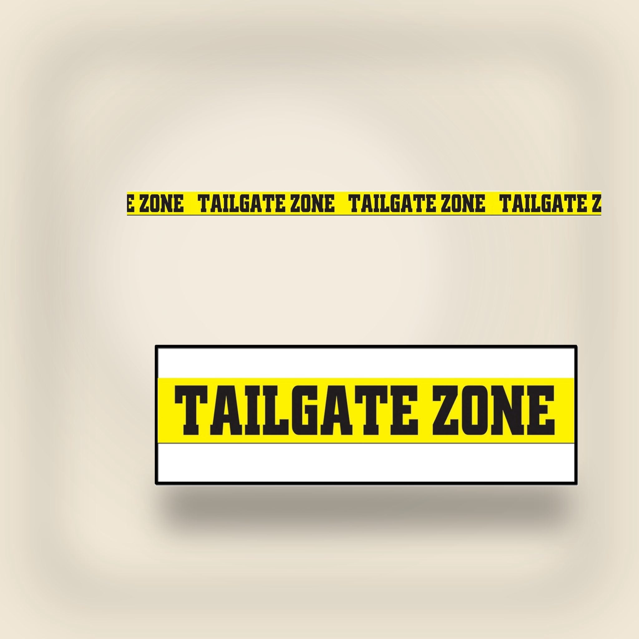 Beistle - Tailgate Zone Party Tape - 3" x 20' - Pack of 12
