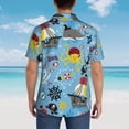 thumbnail image 6 of Goofa Pirate Marine Animals Hawaiian Shirt for Men, Unisex Summer Beach Casual Short Sleeve Button Down Shirts,Aloha Tropical Floral print shirt-Medium, 6 of 9
