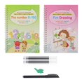thumbnail image 1 of Vente Clearacne Fournitures Scolaires Lycée Calligraphie Magique Écriture Réutilisable 2 Cahiers 1 Stylo 1 Porte-Stylo 5 Recharges 10ML, 1 of 9