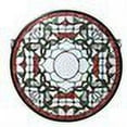 thumbnail image 2 of 20"W X 20"H Tulip Bevel Medallion Stained Glass Window, 2 of 2