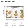 thumbnail image 3 of Hirioo Happy Fall for Paper Reusable Cosmetic Bag Zipper Encouragement Travel Pouch Toiletry Bag for Women Girls, 3 of 7