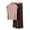Brown, variant on Pants Set for Women Dressy Casual New Women's Mock Neck Pajamas Sets, Short Sleeve Soft Tops Matching Wide Leg Pants 2 Piece Summer Lounge Outfits Coffee XXL