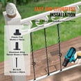 thumbnail image 5 of VEVOR Staircase Metal Balusters, 44'' x 1/2" Galvanized Steel Decorative Banister Spindles, 10 Pack Deck Baluster with Hollow Single Baskets, Twists, Spiral Stair Railing w/ Shoes & Screws, 5 of 9