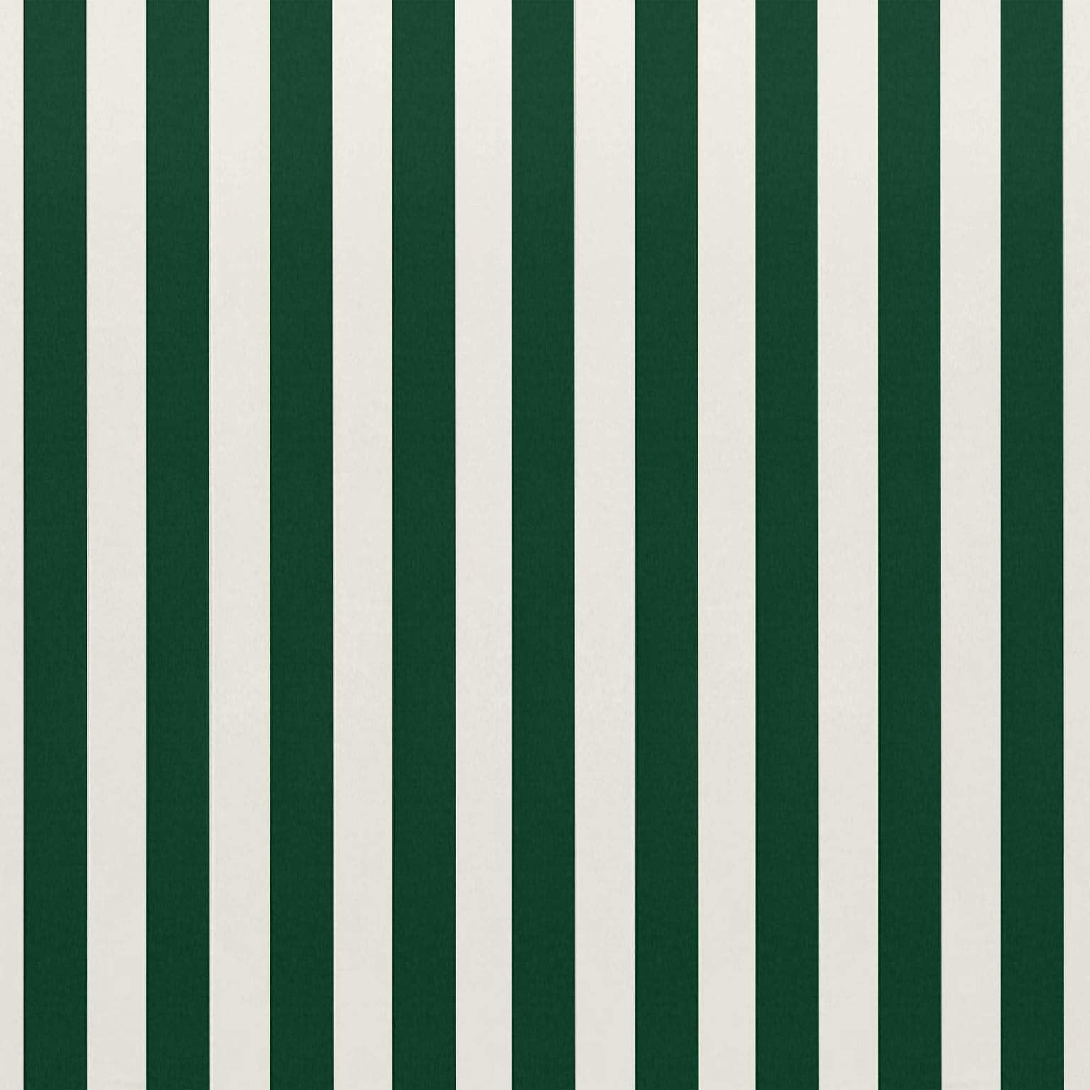 RSH Décor Indoor Outdoor Foam Mid Back Chair Cushion, Hunter Green White Stripe
