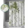 thumbnail image 3 of Green Floral Art Shower Curtains for Bathroom Waterproof Fabric Bath Curtains Decor Bath Tub Curtain Watercolor Botanical Spring Flowers Decorative Shower Curtain Sets with 12 Hooks, 72x72 Inch, 3 of 6