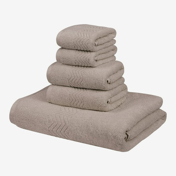 Super Soft & Absorbent 5 Piece Hotel Bath Towel Set Includes 1 Bath