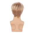 thumbnail image 4 of Pelucas Hombres Peluca Rubia Pelucas Sintéticas Naturales De Capas Cortas Resistentes Al Calor Peluca De Disfraz De Cosplay Con Gorro De Peluca, 4 of 5