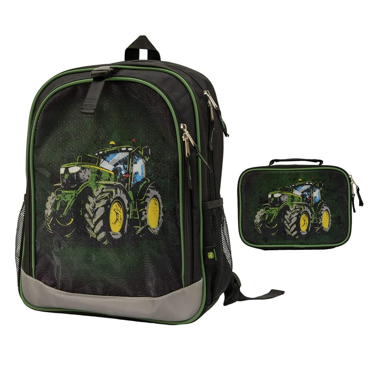 John Deere Black Tractor Backpack/Lunchbox Set - LP70696/LP70701 -  Walmart.com