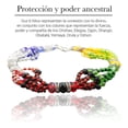 thumbnail image 4 of Pulsera 7 Potencias Orishas Santeria 6 Hilos Cristal Cortado, 4 of 6