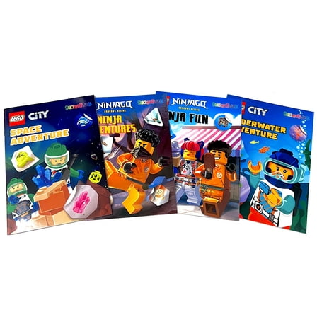 Ninjago Sticker Activity Book - Set of 4 - Dragons Rising - With 30 Stickers