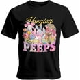 thumbnail image 1 of Camisetas casuales de manga corta con estampado de conejo de Pascua para hombre, 1 of 8