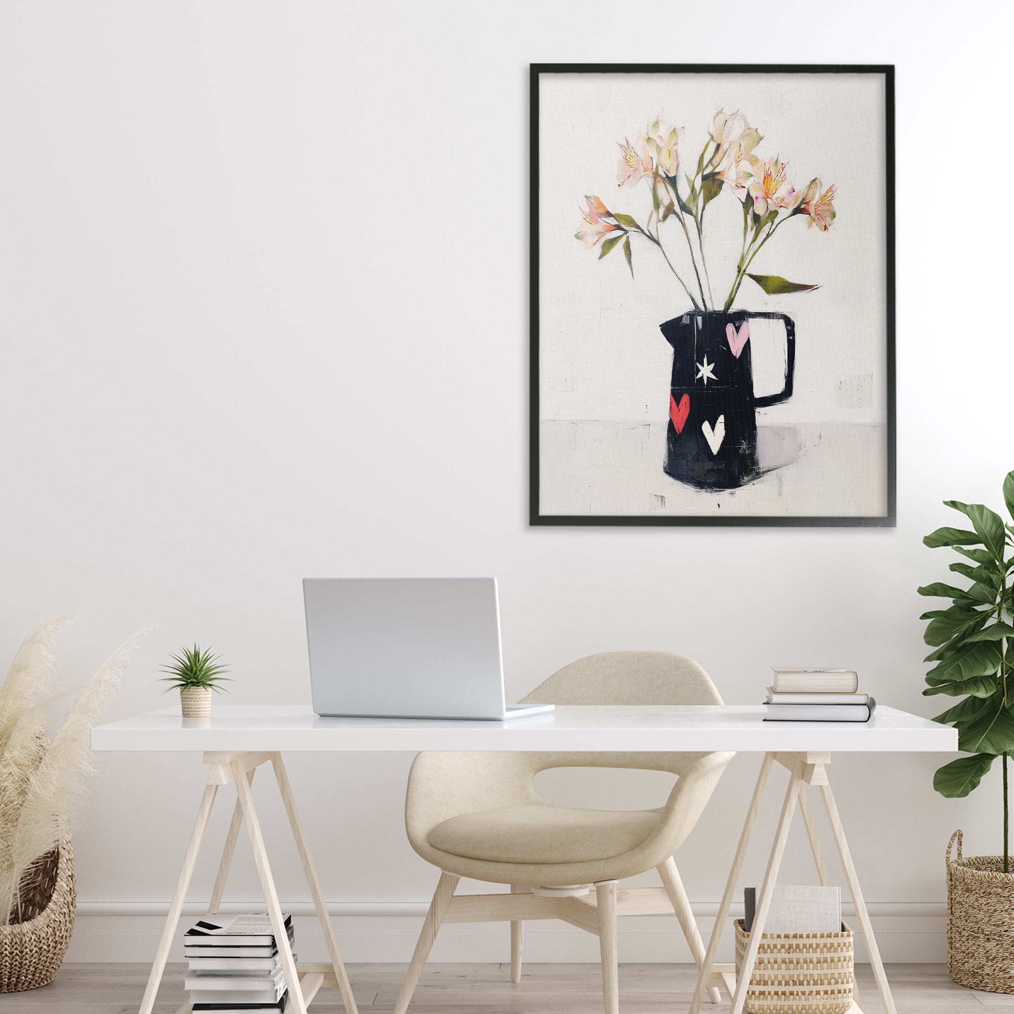 Stupell Industries Urban Mirage of Petals Black Framed Giclee Art, design by Svetlana Aleynikova