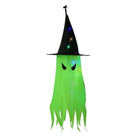

1pc Halloween Ghost Hat Decorative Pendant Festival Luminous Pendant Layout Prop