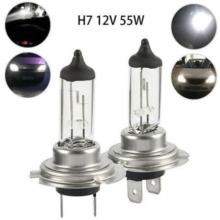 2PCS H7 12v 55w 6000K Quartz Texture Car Halogen Headlight Bulb White Light Lamp