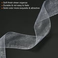 thumbnail image 4 of Unique Bargains 4cm 50 Yard Sheer Organza Ribbon Chiffon Fabric Gift Wrapping, Gray, 4 of 6