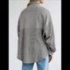 thumbnail image 5 of Sudadera Informal de Mujer con Cuello de Tortuga y Media Cremallera, Jersey Holgado de Larga, Ropa de Otoño Gris S, 5 of 7