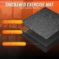 thumbnail image 4 of Amadwell 0.56" Thick 96 Sq Ft Gym Flooring for Home Gym, 24 Tiles Exercise Equipment Mats, Rubber Top with High Density EVA Foam, Large Interlocking Workout Mat, Black/Grey, 4 of 9