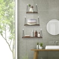 thumbnail image 5 of Dinheiro 3PCS Floating Shelves Rustic Wooden Wall Shelves, 5 of 5
