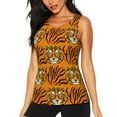 thumbnail image 3 of Goofa Tiger Printed Womens Workout Tops for Women Sleeveless Yoga Shirts Athletic Running Tank Tops Sleeveless Gym Clothes Workout Apparel-X-Large, 3 of 9