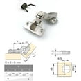 thumbnail image 4 of TuseyRxln 45 Degree Corner Hinge 35mm with Damper for Multi Side Door Soft Close Hinges for Corner Folding Doors Cupboard Furniture Kitchen Set of 4, 4 of 5