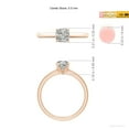 thumbnail image 5 of ANGARA Natural 1 ct Diamond Tapered Shank Engagement Ring in 14K Rose Gold for Women (Size-5.5mm| Color-K| Clarity-I3) | April Birthstone, Anniversary, Jewelry Gift for Women | Natural Diamond Ring, 5 of 9