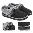 thumbnail image 3 of EverFoams Ladies' Luxury Wool Memory Foam Slippers with Fluffy Faux Fur Collar and Indoor Outdoor Sole, 3 of 6
