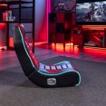 X Rocker Flash LED Audio Floor Rocker Gaming Chair, Red/Black, 30.5 x
