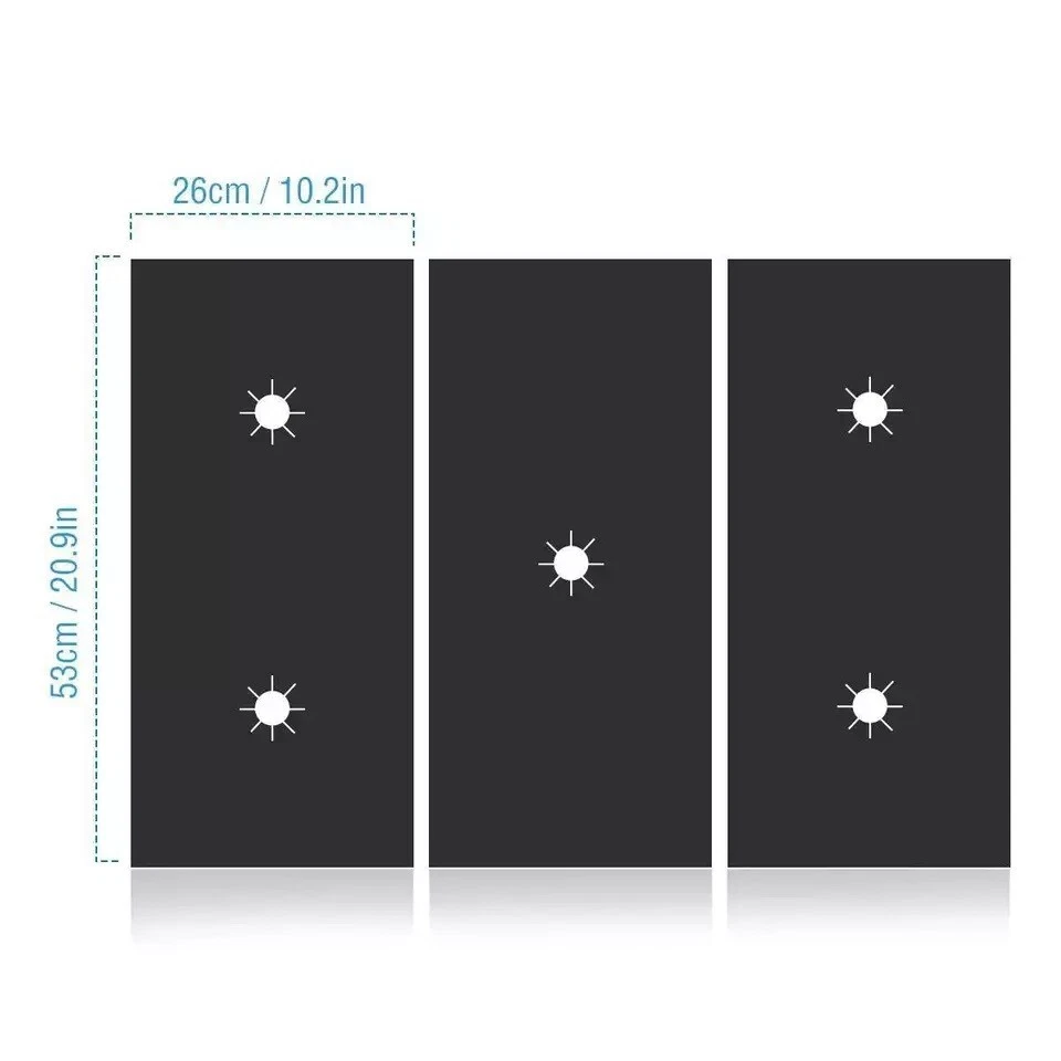 3Pc 5 Stoves Gas Range Top Burner Cover Liner Protector Reusable Non Stick