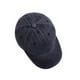 thumbnail image 2 of EeaseMX Gorra de béisbol de algodón con visera ajustable, estilo retro, de sarga lavada, para hombre y mujer (negra), 2 of 7