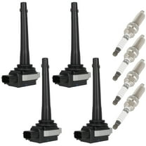ECCPP UF591 4 ignition coils with 4 iridium Spark Plugs for Nissan Sentra 2007 2008 2009 2010 2011 2012 OE:‎C1564 UF591 5C1621 E1091 52-1860 IC671 22448-ED800