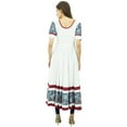 thumbnail image 3 of Bimba Women's Long A-Line Anarkali Kurti Ladies Summer Kurta Costom Maxi Dress, 3 of 7