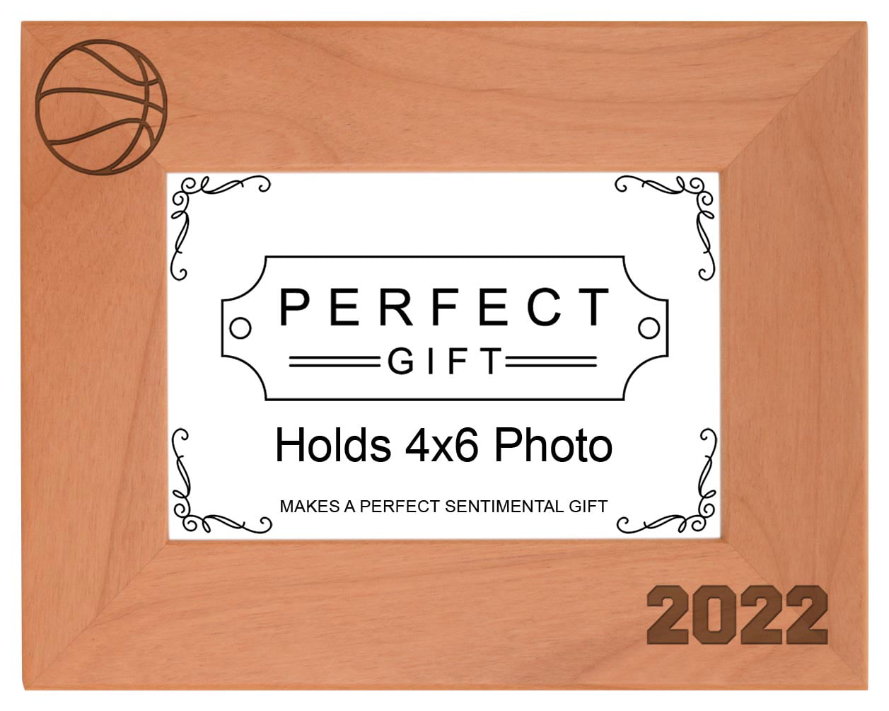 Personalized Picture Frame Mom of Boys with Your Custom Message Engraved Wood Picture Frame Horizontal 8x10