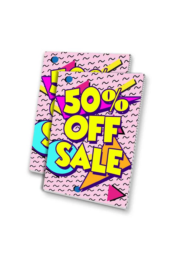 50 Percent Off sale (24" X 36") 4mm Corrugated Plastic Panel, Graphics Applied To 1 Side (Pk of 2)