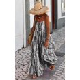 thumbnail image 4 of Women's Summer Spaghetti Strap Maxi Sundress - Scoop Neck, Flowy Boho Style for Casual Vacation Wear, 4 of 13
