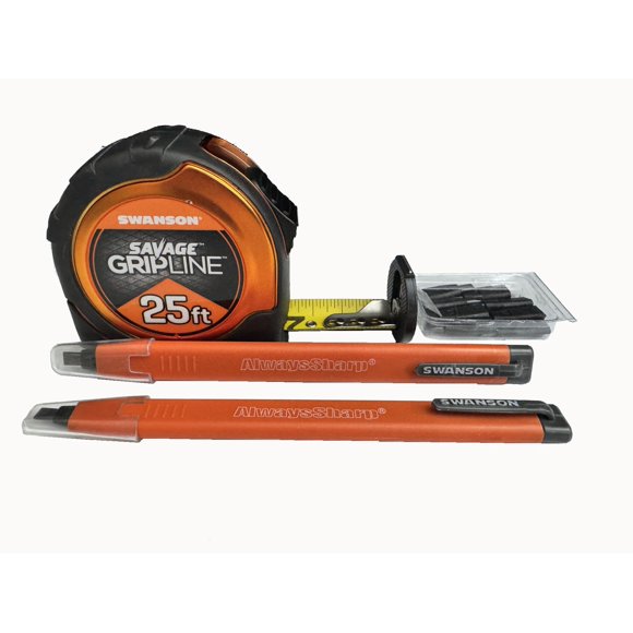 Cinta métrica Value Pack Swanson Tool Co SVGL25M1/CP216 de 25 pies