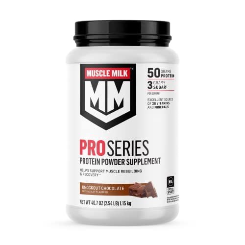 Muscle Milk Pro Series Protein Powder Supplement, Knockout Chocolate, 2