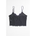 thumbnail image 3 of Ragstock Black Lace Trimmed Mesh Body Cami, 3 of 4