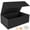 Black, variant on Gift Box, 9.5x6x3'' Gift boxes for Presents with Lids Magnetic Closure Rectangle Collapsible for Bridesmaid Proposal Box, Wedding, Birthday Gift Packging