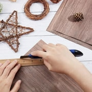8 Sheets Walnut Wood Sheet 11.8x11.8inch Square Hardwood Veneer Boards for DIY Wood Craft DIY Project 0.5mm Thin