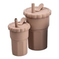 thumbnail image 4 of Taza De Paja De Silicona De 2 Piezas, Tazas De Entrenamiento Irrompibles Para Regalo, Arena Para Bebés, 4 of 8