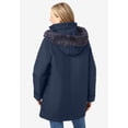 thumbnail image 2 of Woman Within Plus Size Faux Fur Down Parka Coat, 2 of 6